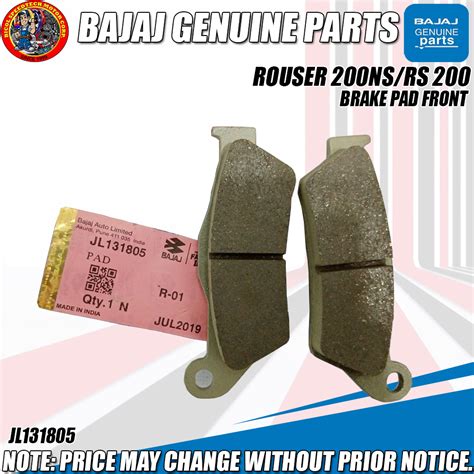 FRONT BRAKE PAD Rouser NS200 200NS RS200 Dominar KMC GENUINE