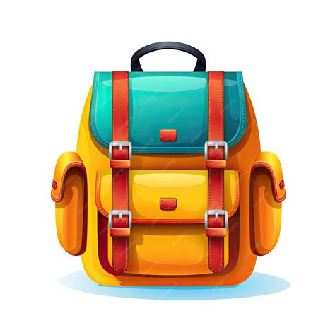 Premium Ai Image School Backpack Isolated On White Background Back To School Vector Illustration