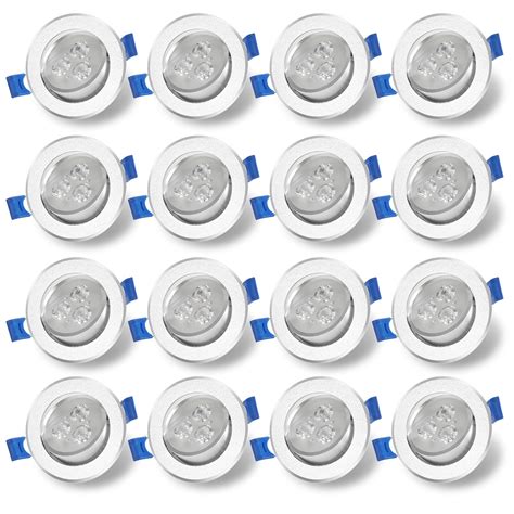 Lot De 20 Spots Led Encastrables Spot Encastrable Led 3w Température De