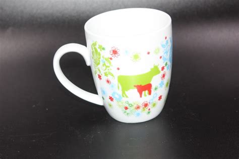 Kaffeebecher Tasse Buko Arla Rastal Kuh Kalb Wei Ebay