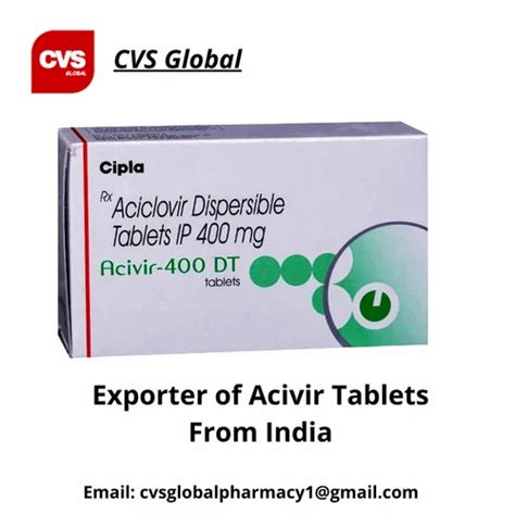 Acivir Dt Tablet Acyclovir At Rs Stripe Aciclovir Tablet In