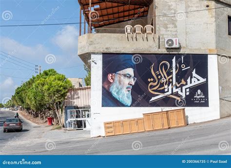 Lebanese Leader Sayed Hassan Nasrallah Editorial Image - Image of ...