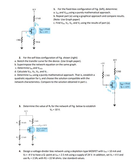 Solved For The Fixed Bias Configuration Of Fig Left Chegg