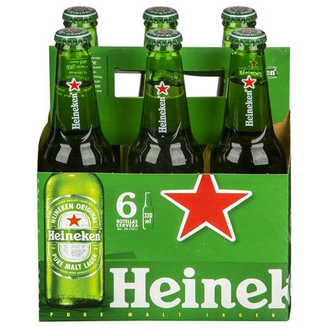 Six Pack Cerveza Heineken Botella Ml