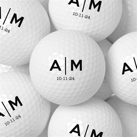 Personalized Wedding Golf Ball Favors Custom Wedding Day Tcolor