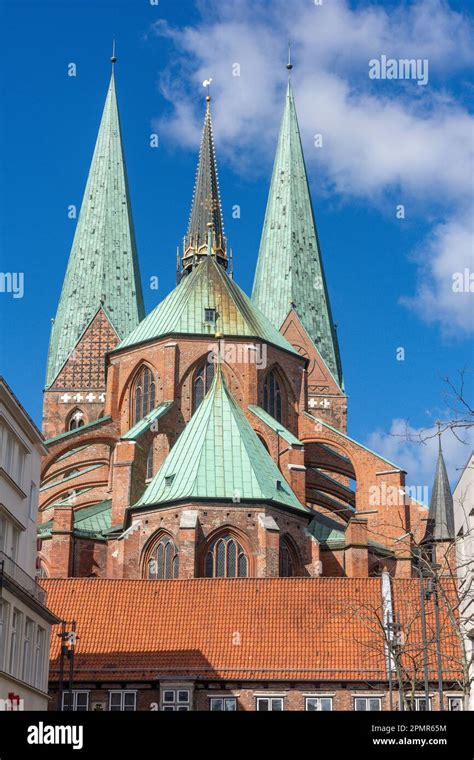 St Marien Kirche St Marys Church From Schrangen Lübeck Schleswig