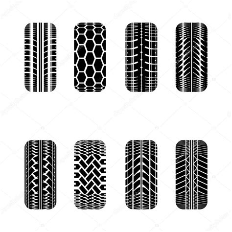 Cars Tire Tracks Stock Vector By Longquattro