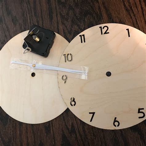 Wooden Clock Kit Etsy