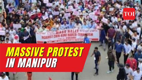 protest: Massive Protest in Manipur Today: After Kukis thousands of ...