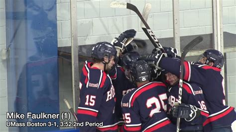 Umass Boston Men S Hockey Vs 5 Hobart College Highlights 2 14 20 Youtube