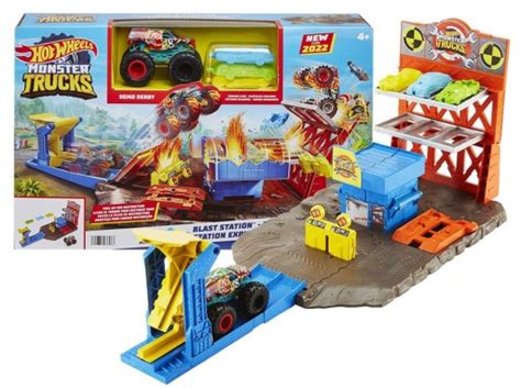 Hot Wheels Monster Truck Zestaw Demolka Na Stacji Cena Opinie Samochody I