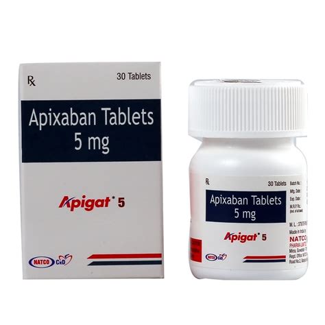 Apigat Apixaban Tablet At Rs Box Apixaban Tablet In New Delhi