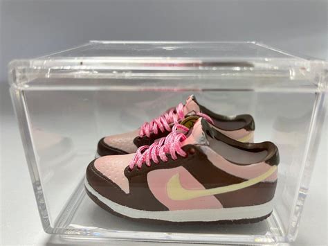 Miniature Nike Stussy X Sb Dunk Cherry Hobbies And Toys Toys And Games On