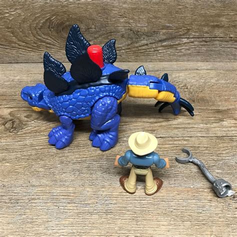 Imaginext Jurassic Park World Dominion Stegosaurus Dinosaur Dr Grant Figure Set Ebay