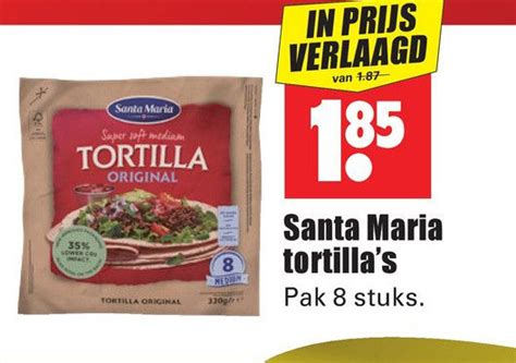 Santa Maria Tortilla S Aanbieding Bij Dirk