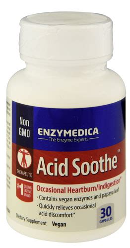 Enzymedica Acid Soothe 30 Capsules Vitacost