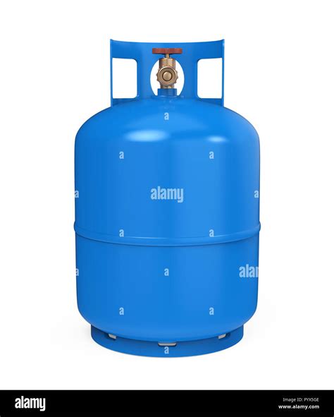 Gas Cylinder Isolated Stock Photo Alamy