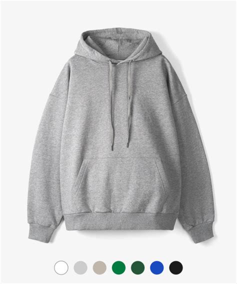 Musinsa Toffee Heavy Weight Hooded Sweatshirt Colors