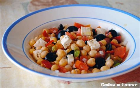 Ensalada De Garbanzos Al Estilo Griego Todos A Comer