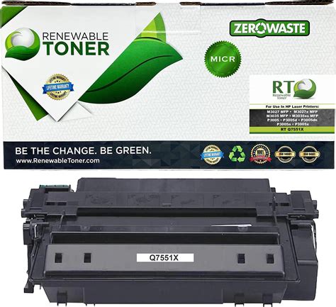 Renewable Toner 55x Micr Compatible High Yield Replacement