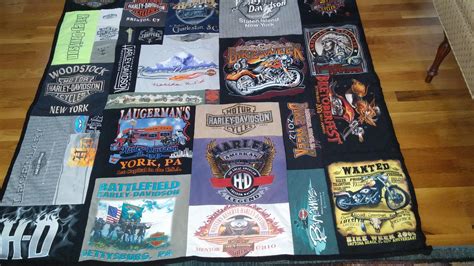 Harley T Shirt Quilt Weallsew