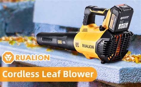 Amazon Rualion Cordless Leaf Blower Lawn Blower Battery Powered