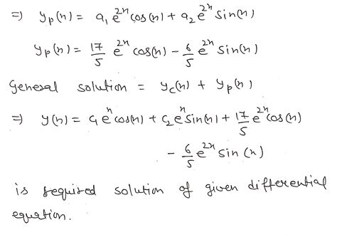 Solved Solve The Given Differential Equation By Undetermined