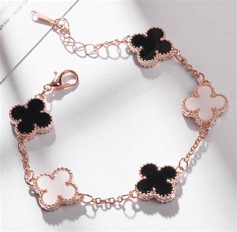 Van Cleef Designer Four Leaf Clover Bracelets Etsy UK