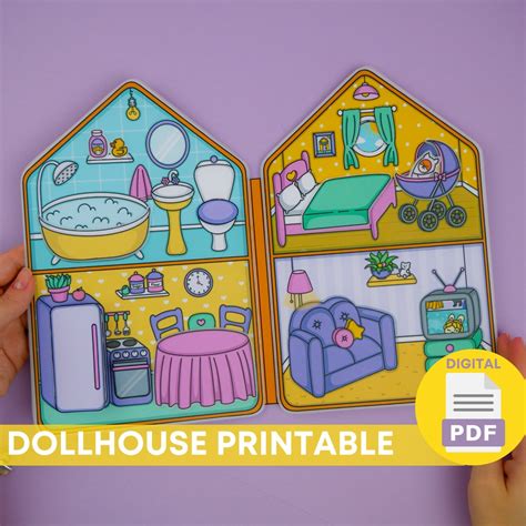 Busy Book Activities Printable Activity Book Dollhouse Book Vacation