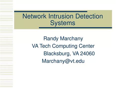 Ppt Network Intrusion Detection Systems Powerpoint Presentation Free