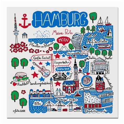 Magnet Hamburg In Gro E Kunstdrucke Hamburg Geschenk Hamburg