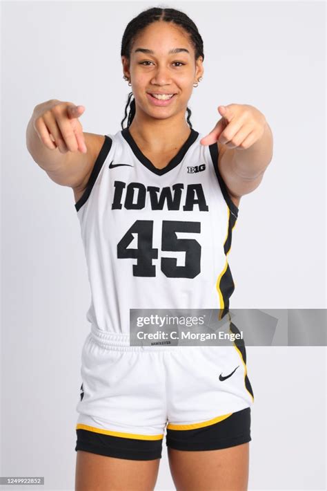 Hannah Stuelke Of The Iowa Hawkeyes During Media Day At 2023 Ncaa