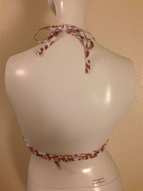 Victorias Secret Forever Sexy Ruched Push Up Triangle Bikini Top B Leopard Ebay