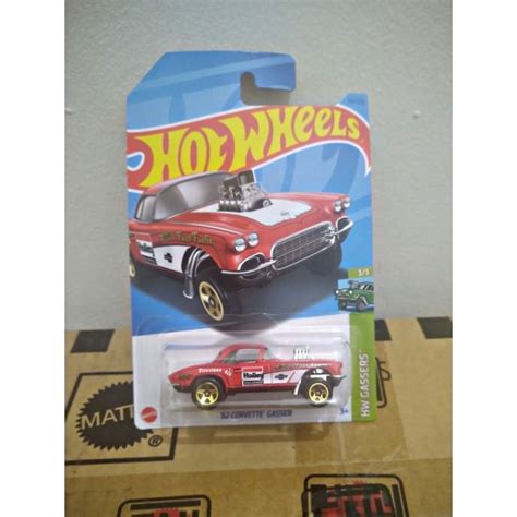 Jual Hot Wheels 62 Corvette Gasser Merah HKH64 Shopee Indonesia