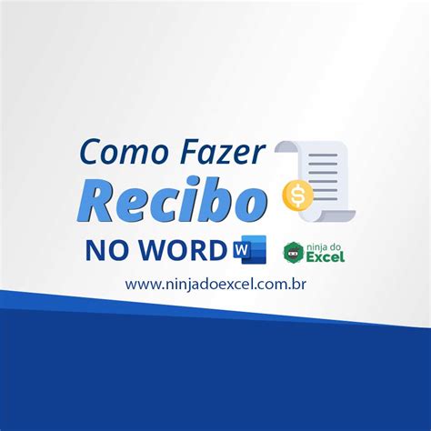 Como Fazer Recibo No Word Ninja Do Excel