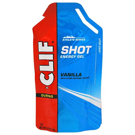 Clif Bar, Clif Shot Energy Gel, Vanilla, 24 Packets, 1.20 oz (34 g) Each - iHerb