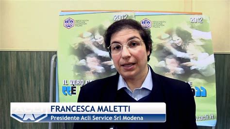 Francesca Maletti 25 Congresso Provinciale ACLI Modena YouTube