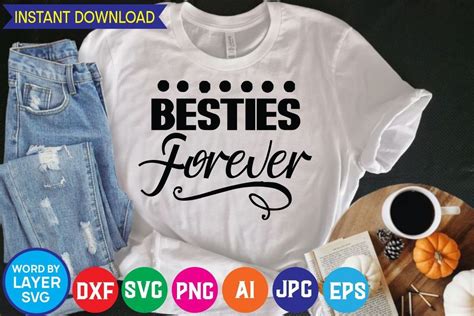 Besties Forever Svg Cut File Graphic By Mdesignhouse Creative Fabrica