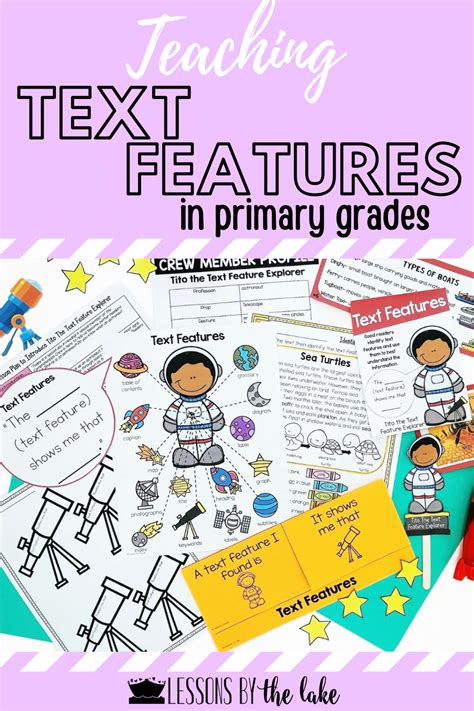 Terrific Text Features Activities For 2nd Grade Lessons By The Lake