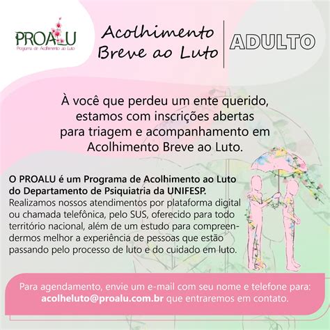 Proalu Programa De Acolhimento Ao Luto Programa De Acolhimento Ao Luto