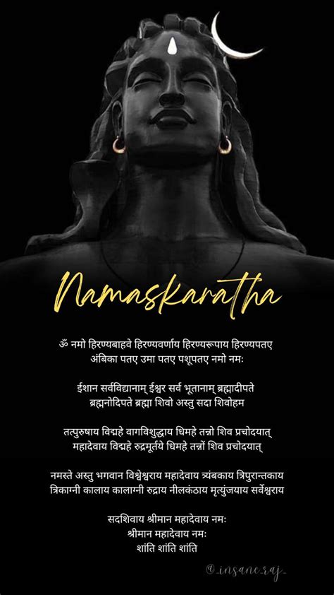 Shiva Namaskaratha Mantra | Mantras, Shiva, Shiva shambo