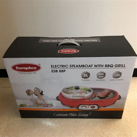 Brand New Europace Electric Steamboat With Bbq Grill Tv Home