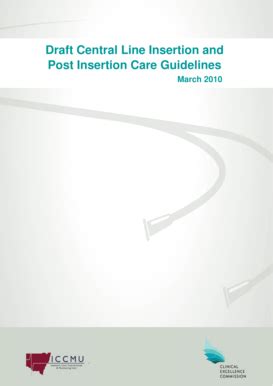 Fillable Online Intensivecare Hsnet Nsw Gov Draft Central Line