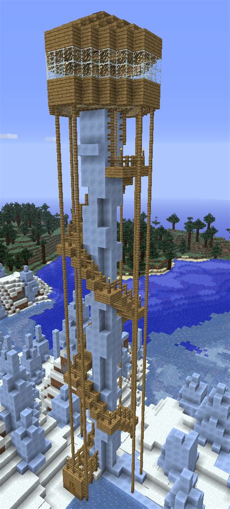 A Quick Ice Spike Tree House Concept Rminecraft