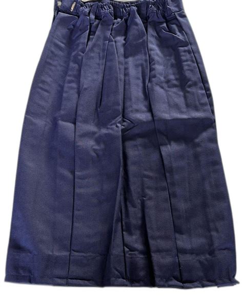 Cotton Plain Navy Blue School Uniform Skirt, Medium, Age Group: 12 Year ...