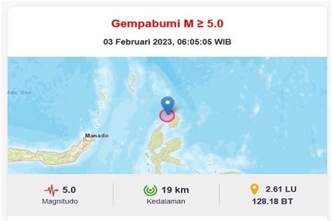 Gempa Bumi Guncang Wilayah Morotai Maluku Utara Satu Harapan