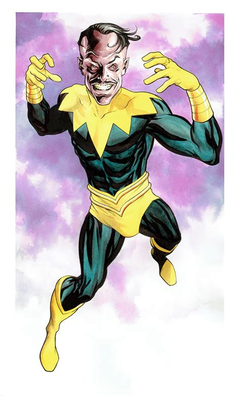 Sinestro Watercolor Illustration X Men By Mike Mckone