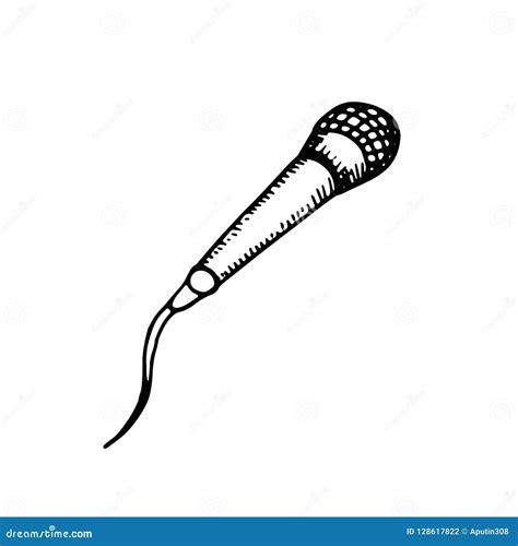 Microphone Drawing Stock Illustrations – 6,297 Microphone Drawing Stock