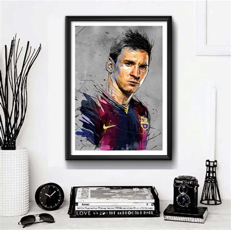 Quadro Lionel Messi Pop Art Jogador Futebol Argentina Elo7