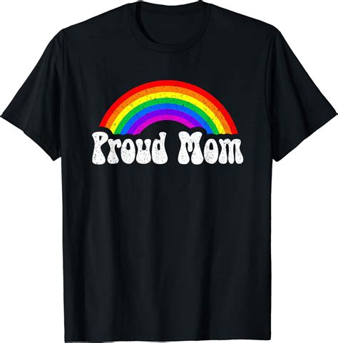 Proud Mom Rainbow Shirt Lgbt Gay Pride Month T Shirt Walmart